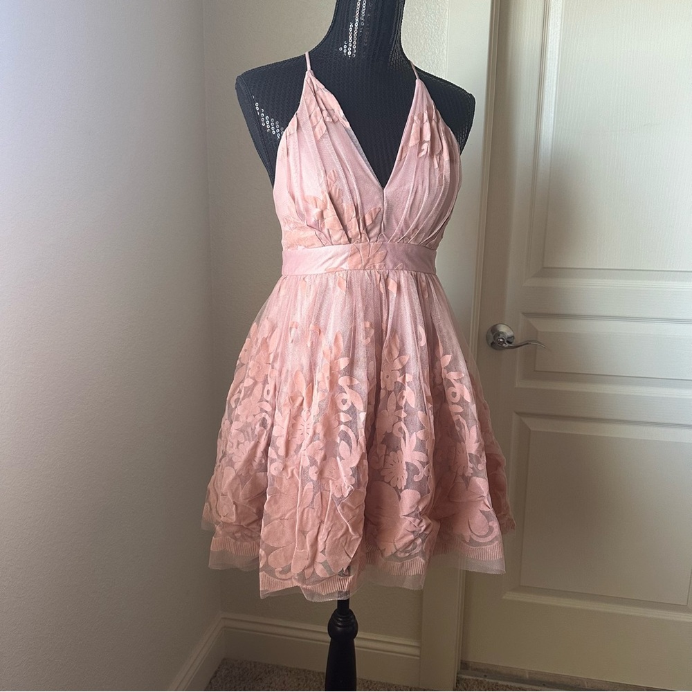 Luxxel Pink Halter Dress